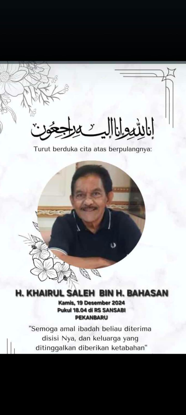Redaksi CubaNews.id Ucap Duka Cita Meninggalnya Suami Dari Efa Dewi