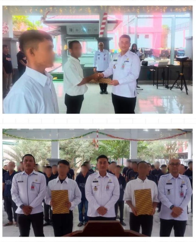 95 Warga Binaan Rutan Pekanbaru Terima Remisi Di Perayaan Natal Tahun 2024