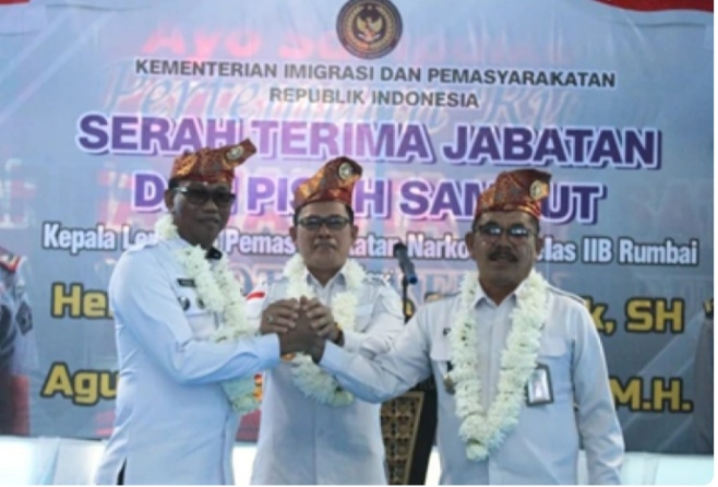 Sertijab Kalapas Narkotika Rumbai, Ini Kata Kanwil Kemenkumham Riau
