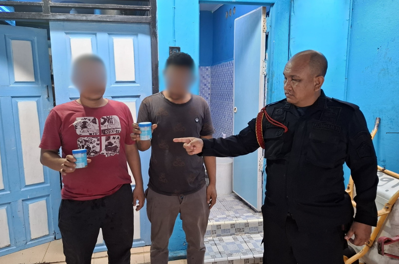 Pastikan Bersih Dari Narkoba, Lapas Pekanbaru Konsisten Laksanakan Giat Tes Urin Kepada Warga Binaan