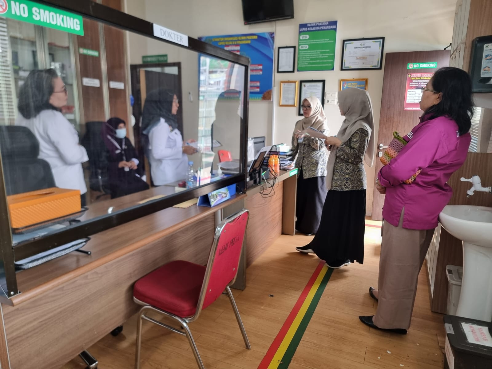 BPJS dan Dinas Kesehatan Kota Pekanbaru Survey Klinik Pratama Lapas Pekanbaru