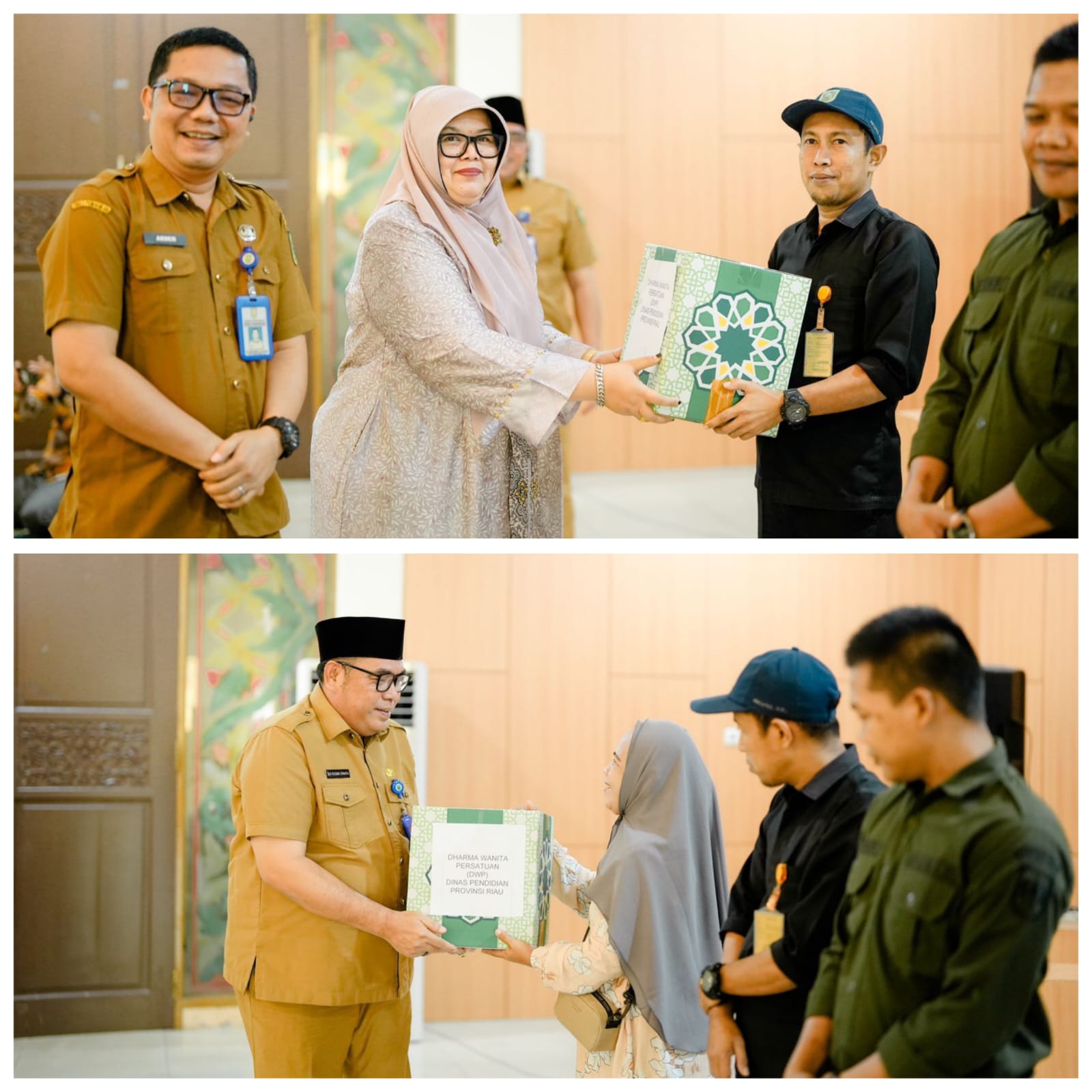 Jelang Ramadhan, Persatuan Dharma Wanita Disdik Riau Serahkan Bantuan Sembako