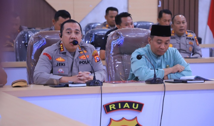 Polresta Pekanbaru Gelar Rapat Koordinasi Lintas Sektoral Operasi Ketupat Lancang Kuning 2025 untuk Pengamanan Idul Fitri 1446 H