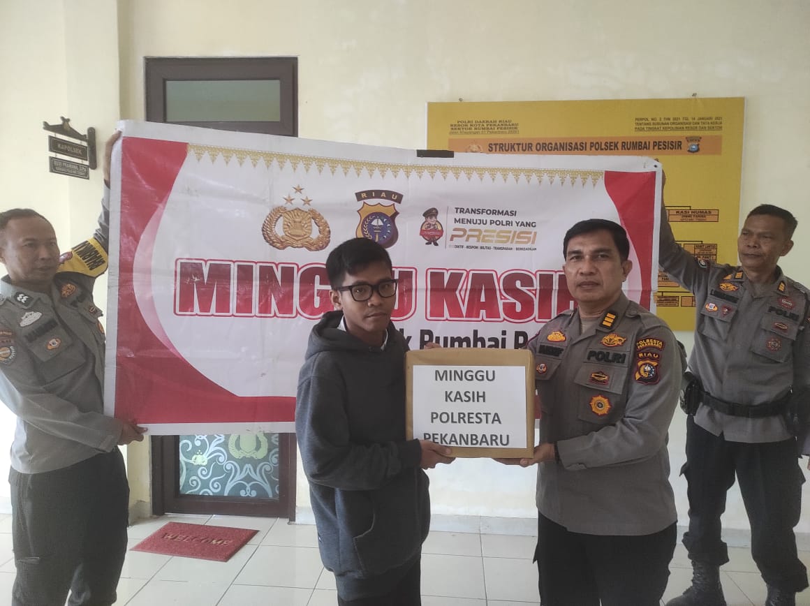 Polresta Pekanbaru dan Polsek Rumbai Pesisir Gelar “Minggu Kasih”, Warga Sampaikan Keluhan Soal Geng Motor dan Rambu Lalin