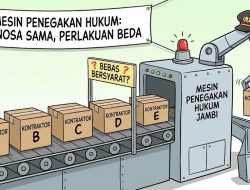 “Panggung Sandiwara DAK SMK Provinsi Jambi: Sang ‘Dalang’ Utama Melenggang Bebas, Si ‘Wayang’ Direktur Pinjaman Justru Diseret ke Jeruji Besi”