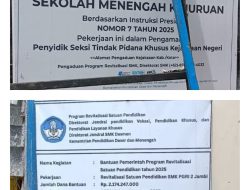 Bawa-Bawa Nama Pidsus Kejati, Kebohongan Pengawasan Revitalisasi SMKS PGRI 2 Dibongkar Habis
