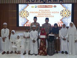 Bangun Komunikasi Harmonis, Polres Probolinggo Kota Gelar Bukber dan Santunan Anak Yatim